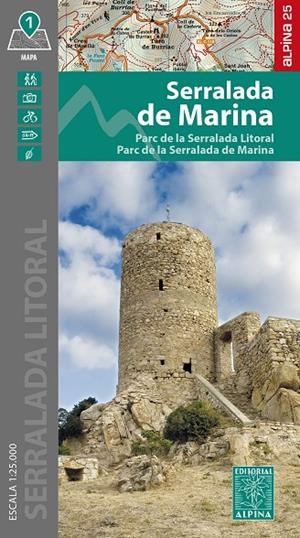 Serralada de Marina (1:25.000) | 9788470111389